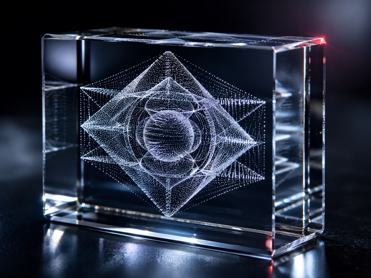 Crystal laser-processed sample